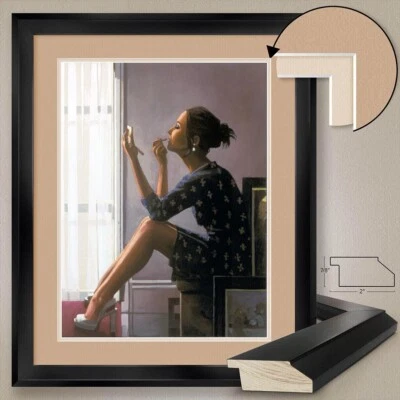 26W"x32H" ONLY THE DEEPEST RED by JACK VETTRIANO - DOUBLE MATTE, GLASS and FRAME - Imagem 1 de 4