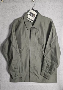 5.11 Tactical Series 72002-190-L-R TDU Mens Olive Green Long Sleeve Shirt Size L - Picture 1 of 11