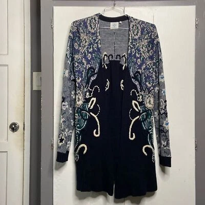 HWR Anthropology Emmia Hand Stitched Cardigan Sweater L - Image 1 of 4