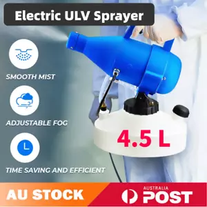 4.5L Handheld ULV Cold Fog Sanitizer Sanitizing Sprayer Disinfectant Gun Fogger - Picture 1 of 12