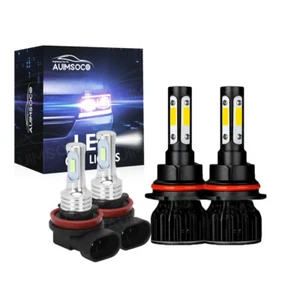 For Chevrolet Cobalt 2005-2010 LED Headlight Hi-Lo Beam Fog Light Bulbs 9007+H11 - Picture 1 of 12