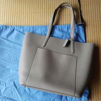 SMYTHSON Tote Business Bag Handbag Leather in Gray NEW/UNUSED - Image 1 of 4