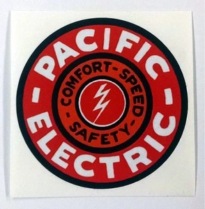 Calcomanía pegatina de ferrocarril eléctrico Pacific - Imagen 1 de 1