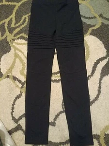 ART CLASS - GIRLS M 7/8 LEGGINGS Black/pleats brand new! - Picture 1 of 8