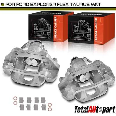 2x Pinza de freno de disco con soporte trasero para Ford Explorer Taurus Flex Lincoln MKT Foto 1 de 4