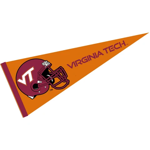 VA Tech Hokies 12 in X 30 in Football Helmet Pennant Cover