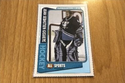 JEAN SEBASTIEN GIGUERE ALL SPORTS 1 OF 50 CONN SYMTHE TROPHY WINNER CARD  - Image 1 of 2