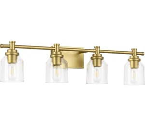 Solfart 7900-4T-GOLD Bathroom Lighting Fixtures Over Mirror Wall Sconce Vanity - Picture 1 of 18