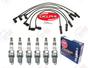 DELPHI Spark Plug Wire Set w/ NGK IRIDIUM for 2008-2013 Chevrolet GMC 1500 4.3L - Picture 1 of 1