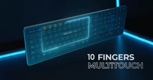 CLEVETURA CLVX 1 - Gesture Keyboard with Touchpad Inside - Mac, Windows - NEW - Picture 1 of 12