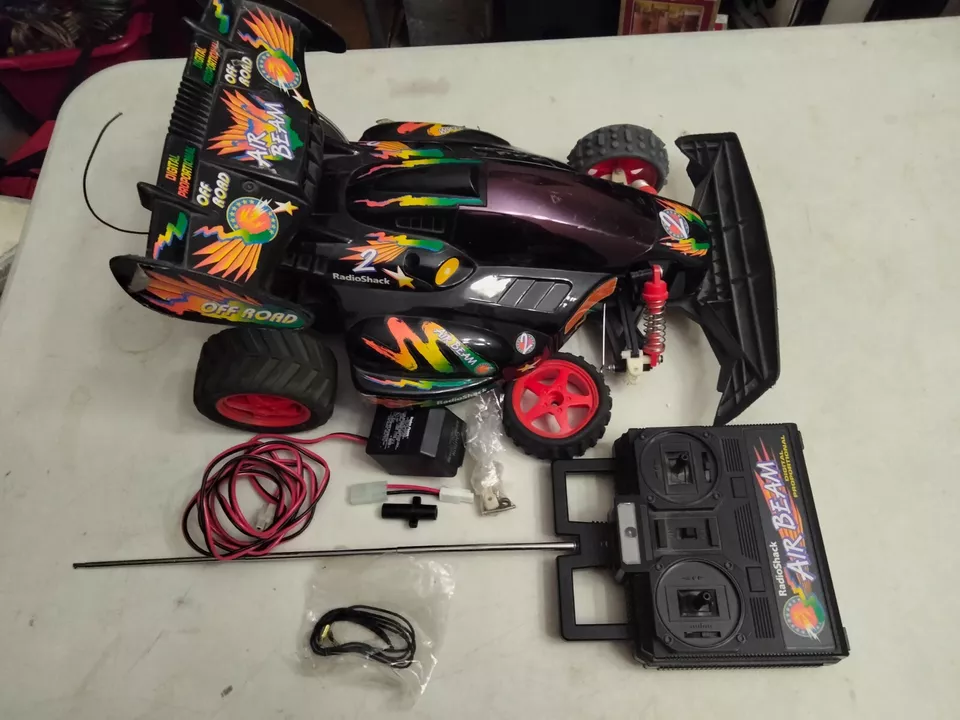 Vintage 1/10 Radio Shock Tandy Air Bean RC Car. - Image 1 of 4