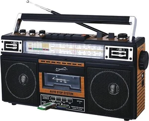 Reproductor de radio y casete retro de 4 bandas Supersonic SC-3201BT-WD con Bluetooth - - Imagen 1 de 5