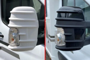 SCHWARZ Transit Wohnmobil - Doppelarm Spiegelschutz Stoßstangen - Bild 1 von 1