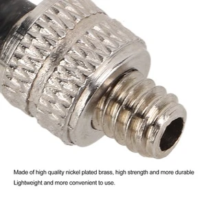 10pcs Bike Tire Valve Core Kit With Cap Nickel Plated Brass German Valve OB - Picture 1 of 12