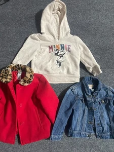 Lot of 3 Girls Old Navy Jacket Size 18M Disney - Picture 1 of 13