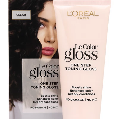 L'Oreal Paris Le Color Brillo CLARO Un Paso Tonificación Aumenta el Brillo -4 Fl Oz Foto 1 de 4