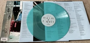 Haim I Quit LP Vinyl signiert Assai Obi Edition bläulich in Farbe - Bild 1 von 2