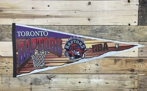 NBA Toronto Raptors Vintage 1990's Tag Express Team Logo Pennant - Bild 1 von 5