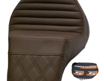 2018-2023 SADDLEMEN HARLEY DAVIDSON FAT BOY STEP UP SEAT BROWN 818-27-176BR NEW - Image 1 of 3