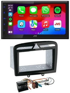 JVC Bluetooth USB MP3 2DIN DAB Autoradio für Peugeot 308 SW CC 09-14 schwarz - Bild 1 von 9