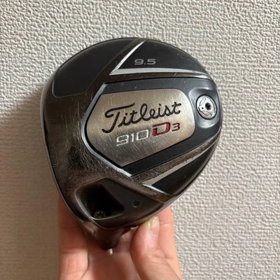 Titleist 910 D3 Driver Head 9.5 Degree Stripe Face Only Golf Club New - Image 1 of 3