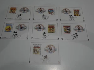 MICKEY LOT 7 BLOCS DE TIMBRES NEUFS**. BONNE VALEUR - Picture 1 of 1