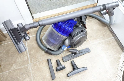 Dyson Vacuum Blue DC23 Bagless Canister Vacuum Cleaner Retractable Cord TESTED - Image 1 of 4