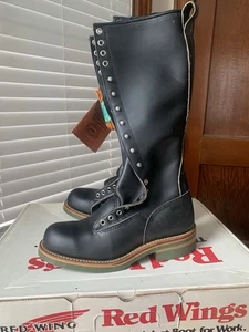 NEW OLD STOCK w BOX | RED WING 8C VINTAGE 16" LINEMAN CLIMBER BOOTS 650 8 C - Bild 1 von 24