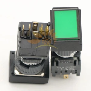 Nuevo PARA Fuji Botón Iluminado Verde AH164-TL AH164TL 1 PIEZA #MO - Imagen 1 de 7