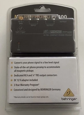 Señal de preamplificador de fono Behringer MicroPhono PP400 (amplificar) Foto 1 de 4