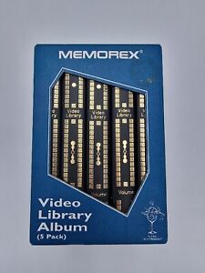 Memorex Video Library Album 5 Pack, In Original Box - Retro - Model #562
