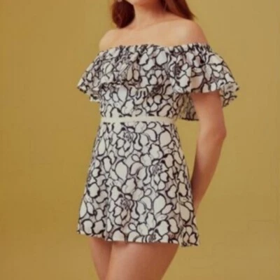 Mameluco fuera del hombro Keepsake The Label floral pequeño Foto 1 de 4