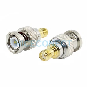 1x Adaptador conector coaxial SMA Jack hembra a BNC macho para adaptador de antena de radio - Imagen 1 de 4