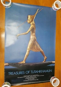 Treasures of Tutankhamun 1976 Harpooner Metropolitan Museum of Art Poster - Picture 1 of 7