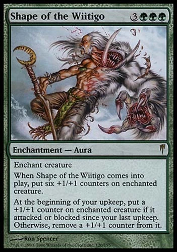 1x Shape of the Wiitigo Coldsnap MtG Magic Green Rare 1 x1 Card Cards - Image 1 of 1