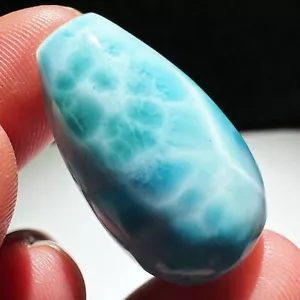46.6ct Natural Beautiful Larimar Crystal Polished Specimen - Picture 1 of 8