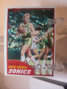 1981-82 Topps Basketball Card  #39 - Jack Sikma - Seattle SuperSonics  (96131) - Picture 1 of 2