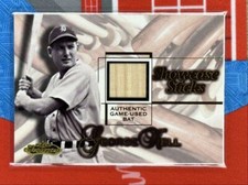 2001 Fleer Showcase Sticks Bat George Kell Detroit Tigers #NNO