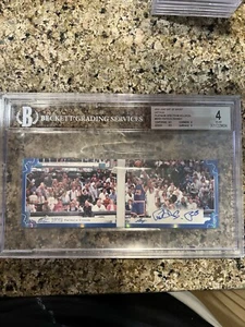 Patrick Ewing Signed 2023 Leaf Art Of Sport DIPTYCH Platinum BGS 4 Auto 10 #1/7 - Picture 1 of 2