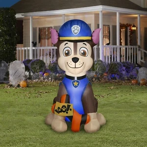 Gemmy Paw Patrol Chase mit Boo Bone 4,2 Fuß luftgeblasen aufblasbar Neu - Bild 1 von 3