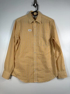 Camisa Banana Republic Para Hombres Abotonada Calce Ajustado Cuadros Guinga Amarilla Talla S 14-14.5 Foto 1 de 4