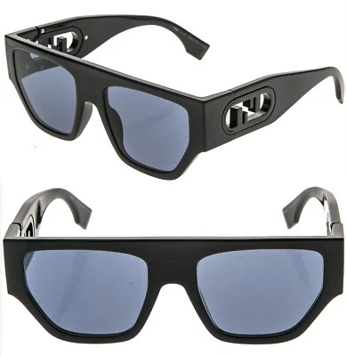 Gafas de sol unisex FENDI O'LOCK 40108 negras moda FF bloqueo logotipo máscara FE40108U Foto 1 de 4