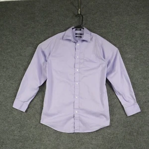 IZOD Shirt Boys Extra Large Purple Button Up Cotton Long Sleeve Collared Shirt - Picture 1 of 7