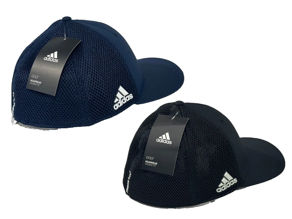 Adidas Golf A-Stretch Tour Cap, Black or Blue, NEW - Image 1 of 1