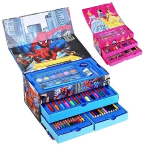 stationery ,Crayon set cartoon colour pencil (54 pcs -1 set)spiderman,hello kitt - Picture 1 of 8