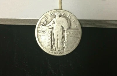 1926-S Standing Liberty Quarter 90% Silver 1926 S Vintage Quarter Inventory505C  - Image 1 of 2