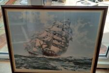 Montague Dawson signed framed print of Ariel and Taeping 