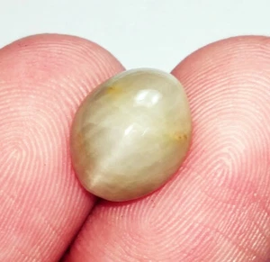 Piedra preciosa suelta 100 % natural ojo de gato 4,70 quilates certificada con regalo gratis - Imagen 1 de 4