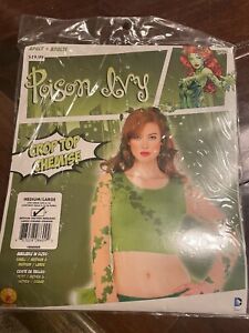 Rubie's Women's Dc Comics Poison Ivy Crop Top Shirt Medium / LARGE HALLOWEEN