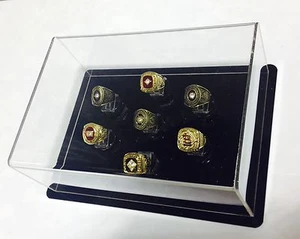 Estuche de exhibición de anillos de campeonato de 7 anillos - estuche de exhibición de anillos anillos anillos de campeonato - Imagen 1 de 5